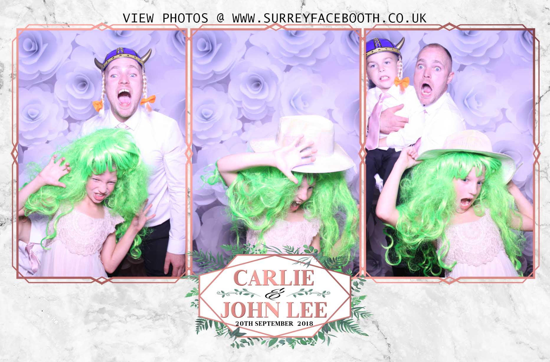 John & Carlie's Wedding | View more photos from the event at galleries.surreyfacebooth.co.uk/u/Surrey-FaceBooth/John-Carlies-Wedding